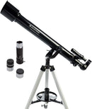 Celestron PowerSeeker 60AZ Telescope, 60mm Aperture 21041 - black Like New