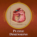 Genius Games Human Abdomen Anatomy Jigsaw Puzzle Dr Livingston's Unique Shaped - Brand New