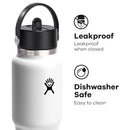 HYDRO FLASK TRAVEL WATER BOTTLE INSULATED STAINLESS STEEL 32 OZ WHITE - Brand New