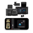 Type S T400 AI-Powered Driver Assistance 4K Dash Cam BT533645-1 - Black - Like New