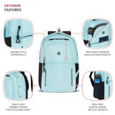 SWISSGEAR VERSA LAPTOP BACKPACK, 18.25"X12.5"X6.25" - CLEAR SKY - Brand New