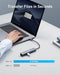 ANKER USB C HUB ADAPTER 5-IN-1 USB C ADAPTER 4K HDMI ETHERNET PORT - GRAY - Like New