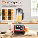 MAGETANG Smoothie Blender, 1800W, 70 Oz - Red - Like New