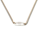 ALLSAINTS JEWELRY WOMEN'S APRIL WRAP STRAND NECKLACE - SILVER TWO - SIZE LARGE - Brand New