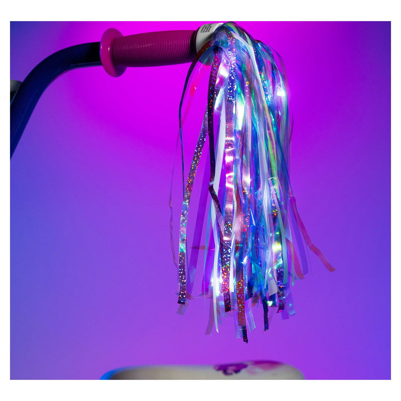 BRIGHTZ STREAMERBRIGHTZ LED LIGHT UP BIKE STREAMERS HANDLEBAR TASSELS, 2-PACK - Like New