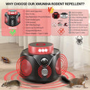 XMUNIHA MOUSE REPELLENT ULTRASONIC PEST REPELLER ULTRASONIC UR02S - BLACK/RED - Like New