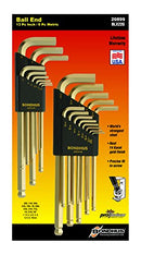 BONDHUS 20899 INCH/METRIC GOLDGUARD PLATED BALL ENDWRENCH DOUBLE PACK - GOLD - Like New
