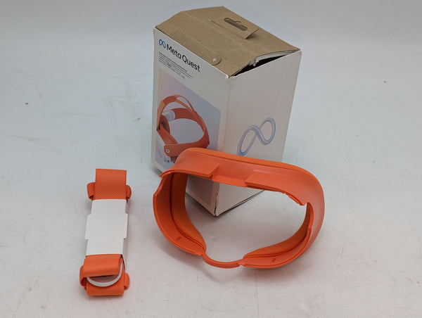 META QUEST 3 FACIAL INTERFACE & HEAD STRAP 899-00629-01 - BLOOD ORANGE Like New