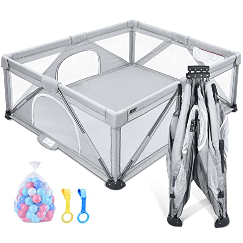 ANGELBLISS Baby Playpen with Visible Mesh, Portable, 50 - Scratch & Dent