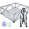 ANGELBLISS Baby Playpen with Visible Mesh, Portable, 50 Balls-59”×71” GL-02 Gray - Like New