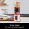 Ninja BC155PS Blast Two-Pack Portable Blender Cordless 18oz - Peach & Stone - Like New