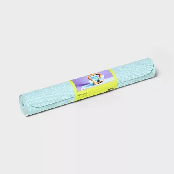 ALL IN MOTION YOGA MAT 3MM - ALL IN MOTION™ - SIZE: 68 X 24 IN - BLUE - Like New
