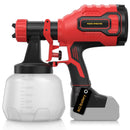 CORDLESS BRUSHLESS PAINT SPRAYER, 4 NOZZLES - RED - Like New