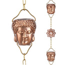 GOOD DIRECTIONS BUDDHA PURE COPPER 8.5 FT. RAIN CHAIN - COPPER - Like New