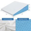 Cold Hunter Wedge Pillow Sleeping 7.5" Bed After Surgery Pain Relief White/Blue - Like New