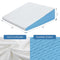 Cold Hunter Wedge Pillow Sleeping 7.5" Bed After Surgery Pain Relief White/Blue - Like New