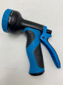 ATEROD EXPANDABLE GARDEN HOSE 100FT 10 NOZZLES SPRAYER - BLACK/BLUE - Brand New
