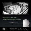 Home Zone Security Camera Wireless Outdoor Indoor Human Filtering ES04138G White - Like New