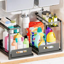 VUSIGN UNDER SINK ORGANIZER STORAGE SLIDE OUT CABINET ORGANIZER VS719-BK - BLACK - Brand New