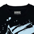 SEGA Sonic The Hedgehog Big Boys Fleece Pullover Sweatshirt Black 14-16 - Brand New