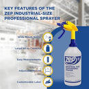 Zep Industrial Sprayer Bottle 48 Ounces Case of 8 B08S8W9H3R - Adjustable Nozzle - Like New