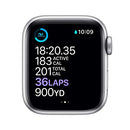 APPLE WATCH SERIES 6 GPS CELLULAR 40MM SILVER STAINLESS STEEL WHITE SPORT - Like New