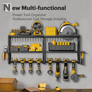 SPAMPUR POWER TOOL ORGANIZER 15 MIN FAST ASSEMBLY 8 SLOTS 3 LAYER METAL - BLACK - Like New