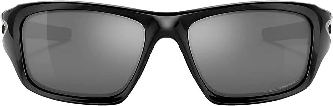 Oakley OO9236 Valve Rectangular Sunglasses Polarized - Black/Grey Black Iridium - Like New