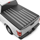 Motorbox Soft Roll-Up Truck Tonneau Cover With Black Flag Graphic - Black - Like New