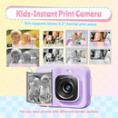 TYPONOS INSTANT PRINT KIDS CAMERA 1080P HD VIDEO DIGITAL CAMERA - VIOLET - Like New