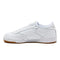 BS7686 REEBOK WOMEN'S CLUB C 85 SNEAKER WHITE/LIGHT GRAY/GUM SIZE W8.5 - Like New