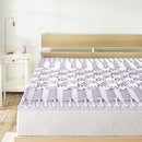 MELLOW 1.5 INCH 5-ZONE MEMORY FOAM MATTRESS TOPPER, 5ZMF-1.5QL, QUEEN -LAVENDER - Brand New
