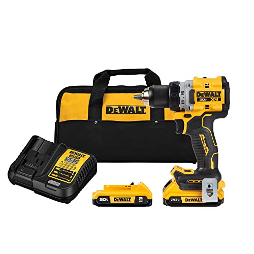 DEWALT 20V MAX LITHION BRUSHLESS 1/2 IN. DRILL DRIVER KIT - YELLOW/BLACK - Like New