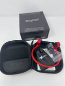BLOGFISH G-FIRE FIFTH GEN BONE CONDUCTION BLUETOOTH HEADSET IPX4 - RED - Like New