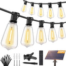 Brightever 100FT Solar String Lights Outdoor Waterproof with Remote B01 - BLACK - Brand New