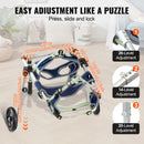 VEVOR 2 WHEELS DOG WHEELCHAIR FOR BACK LEGS - SIZE SMALL - NAVY/LIME - Like New
