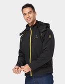 ORORO MEN'S DETACHABLE HOOD CLASSIC HEATED JACKET XL - BLACK GOLD - Like New