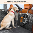 PROZAR Dog Car Seat Cover for Back Seat Hard Bottom Back Seat Extender - Orange - Like New