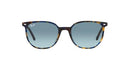 RAY-BAN RB2197 ELLIOT SQUARE SUNGLASSES - YELLOW/BLUE/HAVANA  - SIZE 52 - Like New