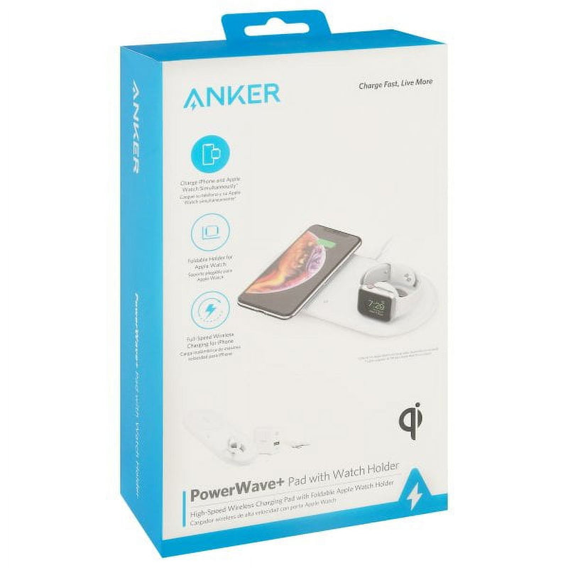 ANKER POWERWAVE + CHARGING PAD WITH WATCH CHARGER ADDED ON - - Scratch & Dent