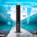 AIRVENTION 115° Oscillating Modern Tower Fan 43'' X01A - BLACK - Like New