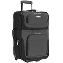 Travel Select Amsterdam Expandable Rolling Upright Luggage, Gray, 2-Piece Set - Brand New