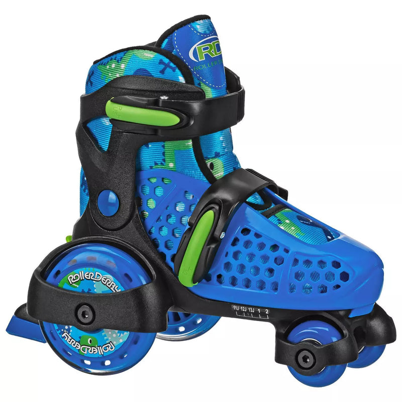 ROLLER DERBY SPORT KIDS' ROLLER SKATE - DINOSAUR  M (11-2) - - Scratch & Dent