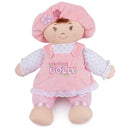 GUND BABY MY FIRST DOLLY PLUSH DOLL FOR BABIES AND TODDLERS PINK/WHITE 13” - Brand New
