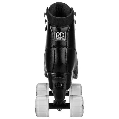 ROLLER DERBY YOUTH ADULT CUSTOM FIT QUAD ROLLER SKATES - SIZE: 7-10 - BLACK - Brand New