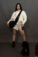 NOAH & PAW DOG SLING CARRIER, SMALL DOGS & CATS, ADJUSTABLE, SL-SNP - BLACK - Like New