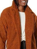 DAILY RITUAL AMAZON ESSENTIALS WOMEN'S TEDDY COAT OVERSIZED-FIT M CARAMEL - Brand New