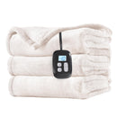 LAFFYLO Electric Heated Blanket Full Size 72" x 84" Dual-Sided Flannel Sherpa - Brand New
