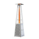 EAST OAK PYRAMID PATIO HEATER 48000 BTU OUTDOOR FLAME STAINLESS STEEL - Like New