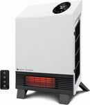 Heat Storm Wave Floor to Wall Infrared Space Heater Attachable Control - White - Like New